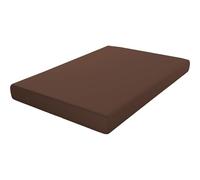ECOMMERC3 Drap Housse lit 120 cm Coton Polyester Extra Doux | Marron