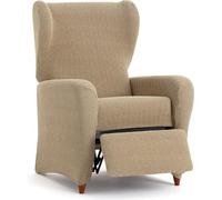 ECOMMERC3 Housse bi-élastique pour Fauteuil de Relaxation Super élastique - Housse de Fauteuil de Relaxation Beige Adaptable Respirante et Facile à Installer avec des mousses de Fixation et des