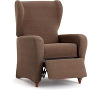 ECOMMERC3 Housse bi-élastique pour Fauteuil de Relaxation Super élastique - Housse de Fauteuil de Relaxation Marron Adaptable, Respirante et Facile à Installer avec des mousses de Fixation et des