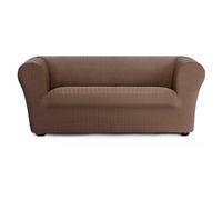 ECOMMERC3 Housse de canapé 3 Places bi-élastique, Super élastique, pour canapé Chester et Klippan - Couleur Marron - Protecteur Anti-Usure et Respirant, Ajustement Maximum avec mousses de Fixation et
