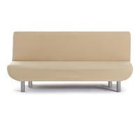ECOMMERC3 Housse de canapé 3 Places clic-clac bi-élastique Universelle, Couleur Beige, Facile à Installer et à enlever, Protection Anti-Usure