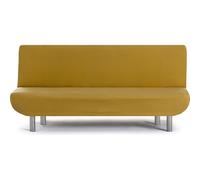 ECOMMERC3 Housse de canapé 3 Places clic-clac bi-élastique Universelle, Couleur Moutarde, Facile à Installer et à enlever, Protection Anti-Usure