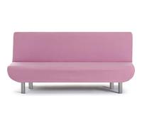 ECOMMERC3 Housse de canapé 3 Places clic-clac bi-élastique Universelle, Couleur Rose, Facile à Installer et à enlever, Protection Anti-Usure