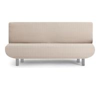 ECOMMERC3 Housse de canapé 3 Places clic-clac, Super élastique, Couleur Lin, idéale pour canapé, lit, clic-clac ou Livre, Respirante et Facile à Installer