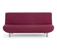 ECOMMERC3 Housse de canapé 3 Places clic clac Universelle et Polyvalente - Housse de canapé Couleur Bordeaux Protecteur Facile à Installer pour Dossier, siège et accoudoirs