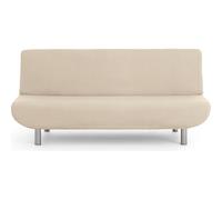 ECOMMERC3 Housse de canapé 3 Places clic clac Universelle et Polyvalente - Housse de canapé Couleur écru Protecteur Facile à Installer pour Dossier, siège et accoudoirs