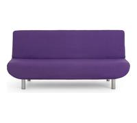 ECOMMERC3 Housse de canapé 3 Places clic clac Universelle et Polyvalente - Housse de canapé Violette protectrice Facile à Installer pour Dossier, siège et accoudoirs