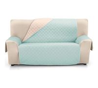 ECOMMERC3 Housse de canapé 4 Places Super réglable - Housse de canapé 4 Places réversible, Couleur Beige/Aqua, rembourrée et Extra Douce, fabriquée en Espagne