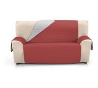 ECOMMERC3 Housse de canapé 4 Places XL, Super réglable, réversible, Couleur tuile/Corail, rembourrée et Extra Douce, fabriquée en Espagne