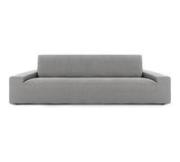 ECOMMERC3 Housse de canapé 5 Places bi-élastique, Tissu Super élastique - Housse de canapé Gris Clair Respirante et réglable avec mousses de Fixation et élastiques