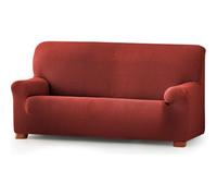 ECOMMERC3 Housse de canapé bi-élastique Jacquard Taille 3 Places Protection complète, Respirante et réglable, Couleur chaudière, Compatible avec différents modèles de canapé