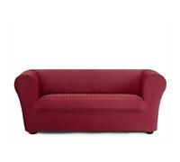ECOMMERC3 Housse de canapé bi-élastique, Super élastique, pour canapé Chester et Klippan, Couleur Bordeaux, Protecteur Anti-Usure Respirant, Ajustement Maximum avec mousses de Fixation et élastiques