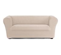 ECOMMERC3 Housse de canapé bi-élastique, Super élastique, pour canapé Chester et Klippan - Couleur Lin - Protecteur Anti-Usure et Respirant, Ajustement Maximal avec mousses de Fixation et élastiques