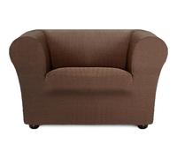 ECOMMERC3 Housse de canapé bi-élastique, Super élastique, pour canapé Chester et Klippan - Couleur Marron - Protecteur Anti-Usure Respirant, Ajustement Maximum avec mousses de Fixation et élastiques
