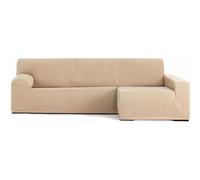 ECOMMERC3 Housse de canapé Chaiselong accoudoir Long Droit Universelle et Polyvalente - Housse de canapé Chaiselongue Couleur Beige Protecteur Facile à Placer pour Dossier, siège et accoudoirs