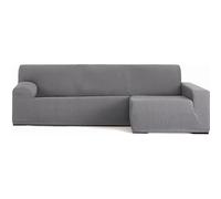 ECOMMERC3 Housse de canapé Chaiselong accoudoir Long Droit Universelle et Polyvalente - Housse de canapé Chaiselongue Grise protectrice Facile à Placer pour Dossier, siège et accoudoirs