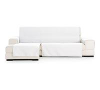 ECOMMERC3 Housse de canapé Chaiselong Extra Gauche Universelle et Polyvalente - Housse de canapé Chaiselongue Couleur écru, Protecteur Facile à Placer pour Dossier, siège et accoudoirs