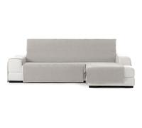 ECOMMERC3 Housse de canapé Chaiselong Normale Droite, Ajustement élastique, pour Dossier, siège et Bras, Gris Clair