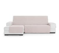 ECOMMERC3 Housse de canapé Chaiselong Normale Gauche rembourrée et antidérapante - Housse de canapé Chaiselongue Beige Protection complète, Confort et Style, Design réglable et Lavable