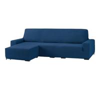 ECOMMERC3 Housse de canapé d'angle bi-élastique pour accoudoir Court Gauche - Couleur Bleue Adaptable à Tous Les modèles - Housse de canapé réglable en Mousse de Fixation