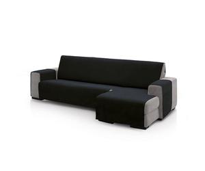ECOMMERC3 Housse de canapé d'angle pour accoudoir Droit, Taille Dossier 240 cm, Couleur Noire, Toucher Doux, 100% fabriquée en Espagne