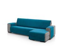ECOMMERC3 Housse de canapé d'angle pour accoudoir Droit, Taille Dossier 280 cm, Bleu Toucher Doux, 100% fabriquée en Espagne