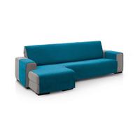 ECOMMERC3 Housse de canapé d'angle pour accoudoir Gauche, Taille Dossier 280 cm, Bleu Toucher Doux, 100% fabriquée en Espagne