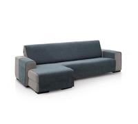 ECOMMERC3 Housse de canapé d'angle pour accoudoir Gauche, Taille Dossier 280 cm, Gris foncé, Toucher Doux, 100% fabriquée en Espagne