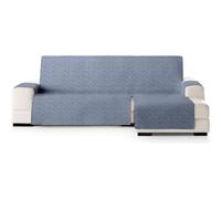 ECOMMERC3 Housse de canapé d'angle standard droite, ajustement polyvalent et facile à installer - Housse de canapé longue droite couleur bleue, idéale pour protection partielle et utilisation avec des