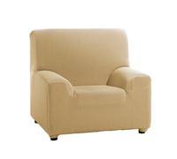 ECOMMERC3 | Housse de canapé élastique et Extra Douce pour canapé 1 Place 70 à 110 cm - Housse de canapé réglable, Couleur Beige - 100% fabriquée en Espagne