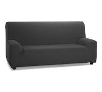 ECOMMERC3 | Housse de canapé élastique et Extra Douce pour canapé 4 Places 220 à 260 cm - Housse de canapé réglable, Couleur Anthracite - 100% fabriquée en Espagne