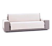 ECOMMERC3 Housse de canapé élastique et Polyvalente, Facile à Installer avec élastiques réglables, Couleur Blanche, pour canapé Qui rénove et protège l'assise, Le Dossier et Les Bras