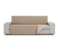 ECOMMERC3 Housse de canapé matelassée et réversible 2 Places - Beige - Protecteur de canapé Premium, ajusté, matériau résistant et élégant