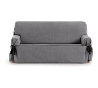 ECOMMERC3 Housse de canapé Universelle 2 Places avec réglage par Liens - Housse de canapé Grise 4 Points de Fixation Ferme, Gris