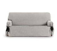 ECOMMERC3 Housse de canapé Universelle 2 Places Design en Une Seule pièce avec réglage par Liens - Housse de canapé Gris Clair 4 Points de Fixation Ferme