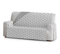 ECOMMERC3 Housse de canapé Universelle réversible antidérapante 2 Places - Gris - avec élastiques et élastiques - Idéale pour Animaux de Compagnie