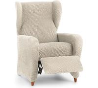 ECOMMERC3 Housse de Fauteuil 1 Place de Relaxation Universelle et Polyvalente - Housse de Fauteuil Couleur écru, Protecteur Facile à Placer pour Le Dossier, l'assise et Les Bras