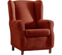 ECOMMERC3 Housse de Fauteuil à Oreilles élastique en Jacquard, Respirante et résistante à l'usure, Couleur chaudière, Facile à Mettre et à enlever, Design tapissé