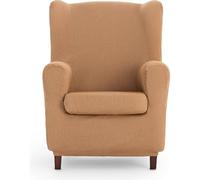 ECOMMERC3 Housse de Fauteuil à Oreilles Universelle et Polyvalente - Housse de Fauteuil de Couleur Jaune protectrice Facile à Placer pour Le Dossier, l'assise et Les Bras