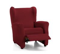 ECOMMERC3 | Housse de Fauteuil Relax matelassée Ultra ajustée - Housse de Fauteuil Relax Extensible en Couleur Bordeaux - 100% fabriquée en Espagne