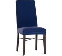 ECOMMERC3 Lot de 2 Housses de Chaise bi-élastiques Respirantes - 2 Housses de chaises Couleur Bleue, Ajustement Protection Contre l'usure Quotidienne, faciles à Installer et à enlever