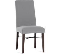 ECOMMERC3 Lot de 2 Housses de Chaise bi-élastiques Respirantes - 2 Housses de chaises Couleur Grise, Ajustement Protection Contre l'usure Quotidienne, faciles à Installer et à enlever