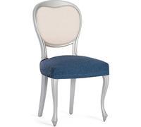 ECOMMERC3 Lot de 2 Housses de Chaise universelles et polyvalentes - Protection Facile pour Dossier, siège et accoudoirs - Couleur Bleue, Bleu