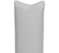 ECOMMERC3 Lot de 2 taies d'oreiller 45 x 100 cm, 100% Coton, Couleur Gris argenté, Douceur et fraîcheur pour Un Repos Respirant, hypoallergénique et Durable