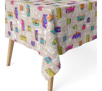 ECOMMERC3 Nappe Anti-Taches pour Table rectangulaire Taille 200 x 140 cm - Nappe Anti-Taches au Toucher Extra-Douce et imperméable, Couleur Unique