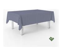 ECOMMERC3 Nappe Anti-Taches Vichy pour Table rectangulaire Taille 180 x 140 cm - Nappe Vichy au Toucher Extra Douce et imperméable, Couleur Marine