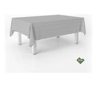 ECOMMERC3 Nappe Anti-Taches Vichy pour Table rectangulaire, Taille 220 x 140 cm - Nappe Vichy Toucher Extra Douce et imperméable, Couleur Gris Clair