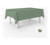 ECOMMERC3 Nappe Anti-Taches Vichy pour Table rectangulaire Taille 260 x 140 cm - Nappe Vichy Toucher Extra Douce et imperméable, Couleur Vert Bouteille