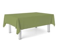 ECOMMERC3 Nappe en Toile cirée rectangulaire Taille 140 Ronde - Style, durabilité et Facile d'entretien pour Votre Table - Nappe en Toile cirée Anti-Taches et imperméable Vert