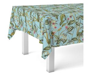 ECOMMERC3 | Nappe en Toile cirée rectangulaire Taille 220 x 140 cm - Style, durabilité et Nettoyage Facile pour Votre Table - Nappe en Toile cirée Anti-Taches et imperméable - Amazone Bleue